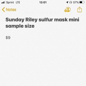Sunday Riley small sample size
